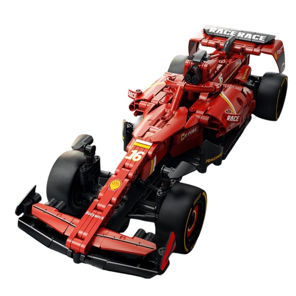 Set de Constructie cu 639 Piese Tip Blocuri Constructie MiniBric Red Fury