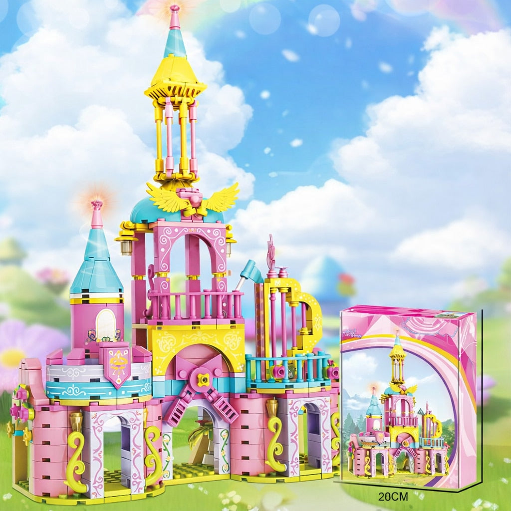 Set de Constructie cu Piese Tip Blocuri Jucarie Constructie MiniBric Princess Castle